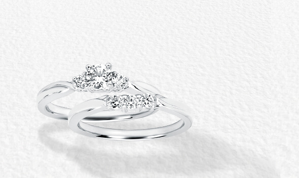 3 Stone Bridal Rings